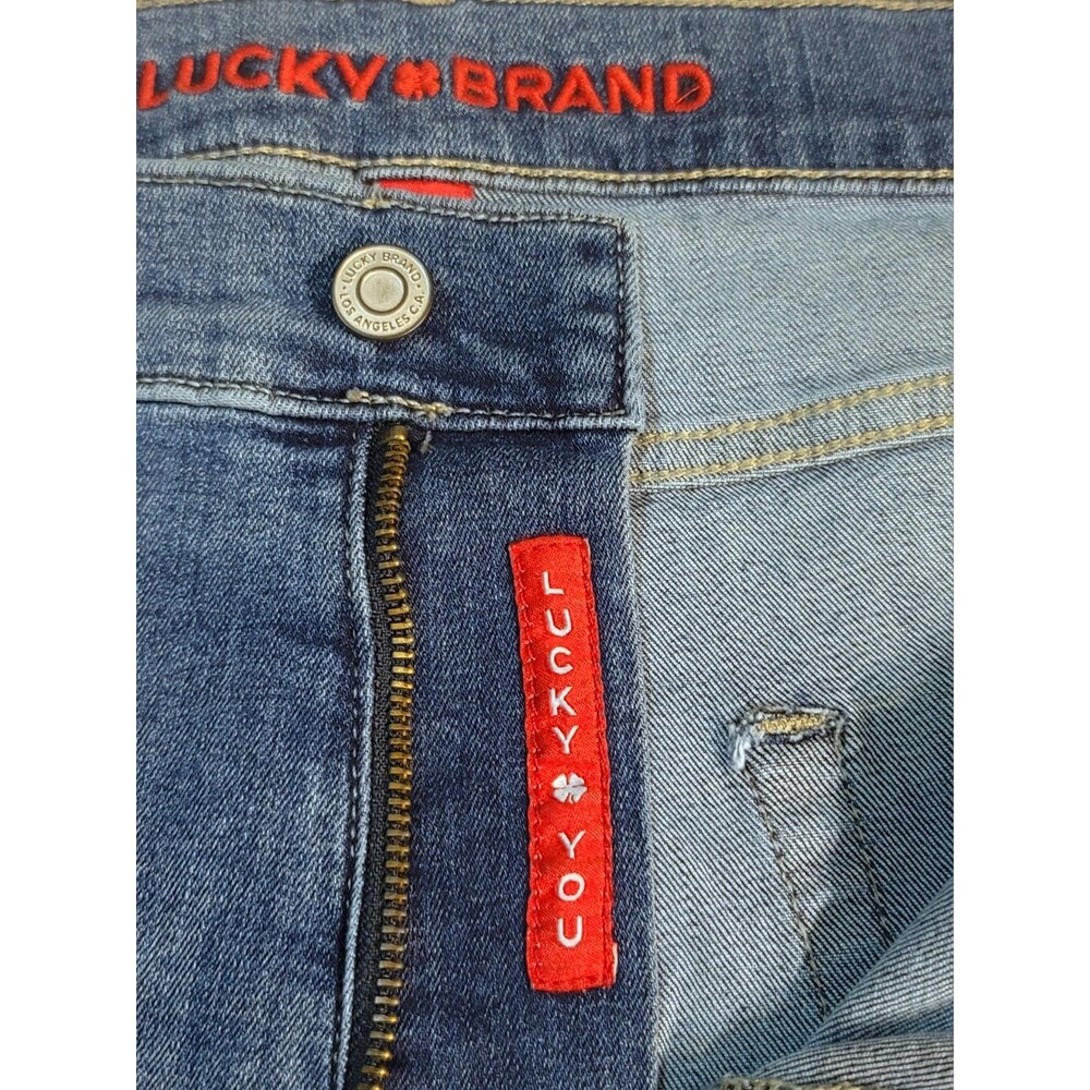 Lucky Brand Mens 223 Straight Stretch Classic 5-Pocket 40x32 Lt Blue Denim Jeans - Picture 11 of 16